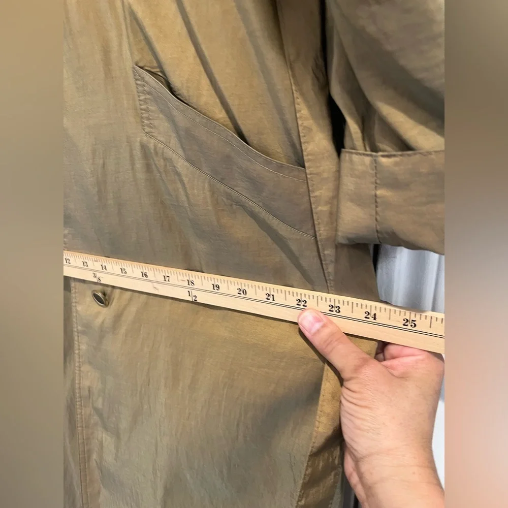 London Fog Vintage Golden Tan Thinsulate Quilted Lined Trench Coat Sz. 10 - Picture 10 of 10